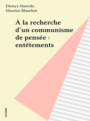 cover image of À la recherche d'un communisme de pensée